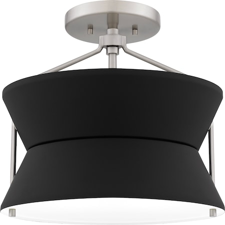 Quoizel Semi-Flush Mount Semi Flush 2 Lights Brushed Nickel QSF6166BN